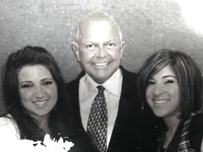 Martin Parsons with Bianca and Gina