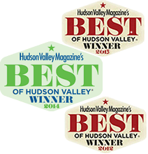 Best of Hudson Valley Winner for 2013 AND 2012!!